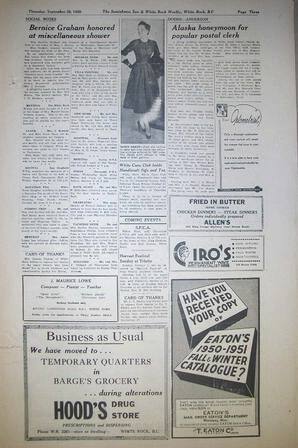 The Semiahmoo Sun and White Rock Weekly, September 28, 1950 (Page 3)