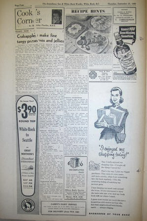 The Semiahmoo Sun and White Rock Weekly, September 21, 1950 (Page 4)
