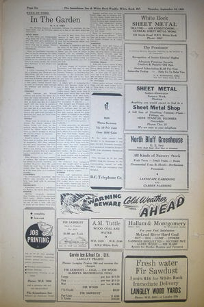 The Semiahmoo Sun and White Rock Weekly, September 14, 1950 (Page 6)