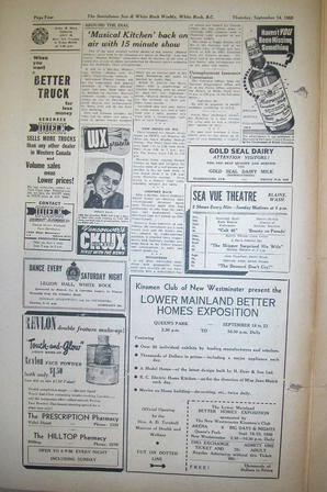 The Semiahmoo Sun and White Rock Weekly, September 14, 1950 (Page 4)