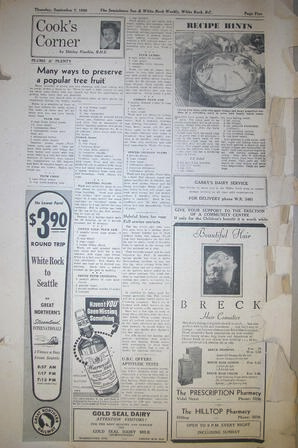 The Semiahmoo Sun and White Rock Weekly, September 07, 1950 (Page 5)