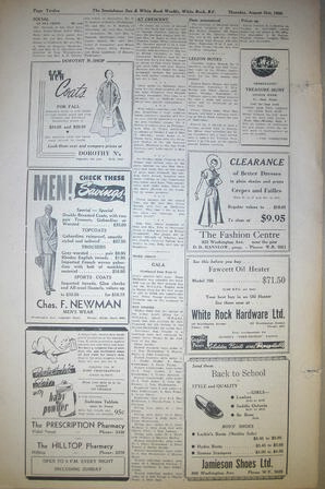 The Semiahmoo Sun and White Rock Weekly, August 31, 1950 (Page 12)
