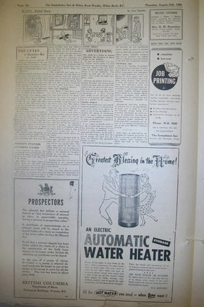 The Semiahmoo Sun and White Rock Weekly, August 24, 1950 (Page 6)