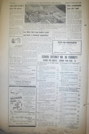 The Semiahmoo Sun and White Rock Weekly, August 24, 1950 (Page 4)