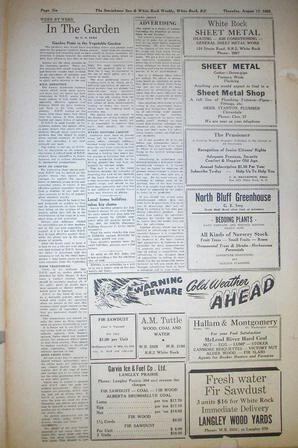 The Semiahmoo Sun and White Rock Weekly, August 17, 1950 (Page 6)