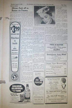 The Semiahmoo Sun and White Rock Weekly, August 17, 1950 (Page 3)