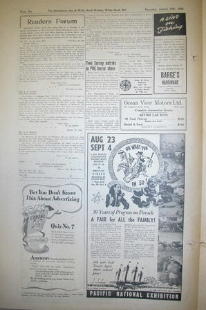 The Semiahmoo Sun and White Rock Weekly, August 10, 1950 (Page 6)