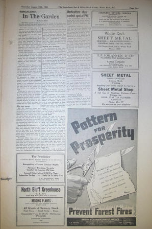 The Semiahmoo Sun and White Rock Weekly, August 10, 1950 (Page 5)