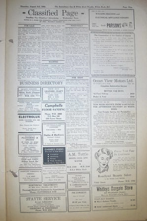 The Semiahmoo Sun and White Rock Weekly, August 03, 1950 (Page 9)