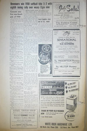The Semiahmoo Sun and White Rock Weekly, July 27, 1950 (Page 12)