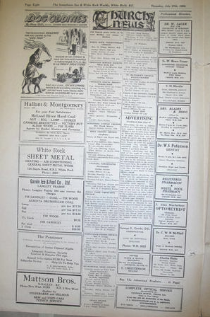 The Semiahmoo Sun and White Rock Weekly, July 27, 1950 (Page 8)