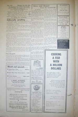 The Semiahmoo Sun and White Rock Weekly, July 27, 1950 (Page 2)