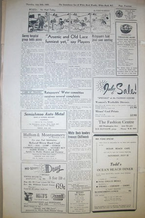The Semiahmoo Sun and White Rock Weekly, July 20, 1950 (Page 14)