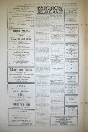 The Semiahmoo Sun and White Rock Weekly, July 20, 1950 (Page 10)