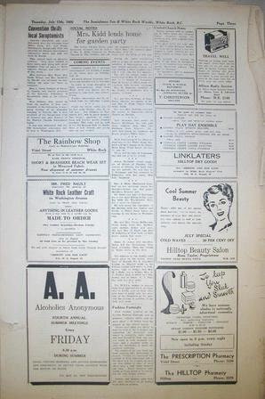 The Semiahmoo Sun and White Rock Weekly, July 13, 1950 (Page 3)
