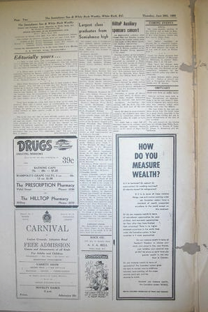 The Semiahmoo Sun and White Rock Weekly, June 29, 1950 (Page 2)
