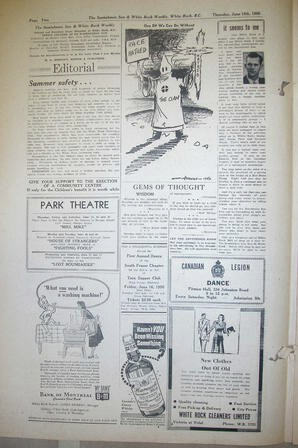 The Semiahmoo Sun and White Rock Weekly, June 15, 1950 (Page 2)