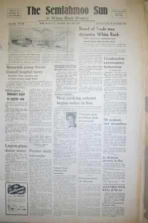The Semiahmoo Sun and White Rock Weekly, June 15, 1950 (Page 1)