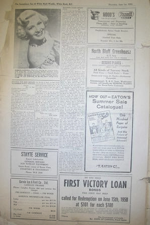 The Semiahmoo Sun and White Rock Weekly, June 01, 1950 (Page 8)