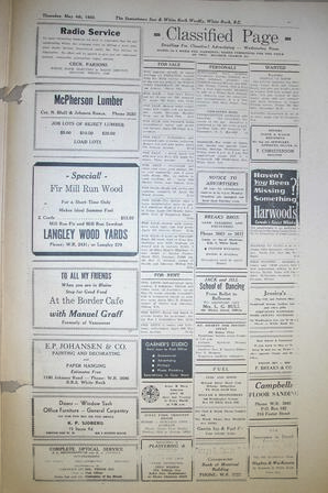 The Semiahmoo Sun and White Rock Weekly, May 11, 1950 (Page 9)