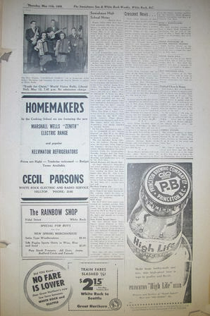 The Semiahmoo Sun and White Rock Weekly, May 11, 1950 (Page 5)