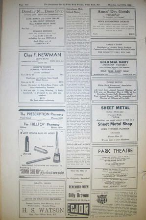 The Semiahmoo Sun and White Rock Weekly, April 27, 1950 (Page 10)