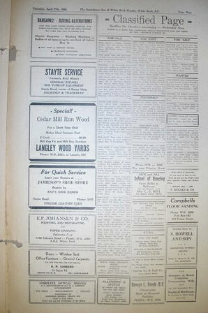 The Semiahmoo Sun and White Rock Weekly, April 27, 1950 (Page 9)