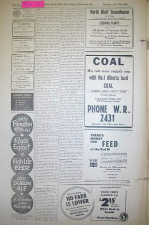 The Semiahmoo Sun and White Rock Weekly, April 27, 1950 (Page 8)