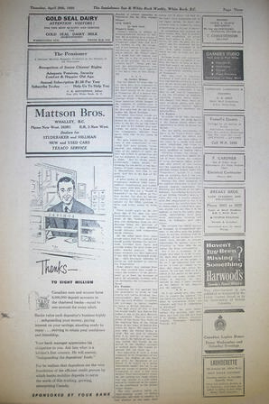 The Semiahmoo Sun and White Rock Weekly, April 20, 1950 (Page 3)