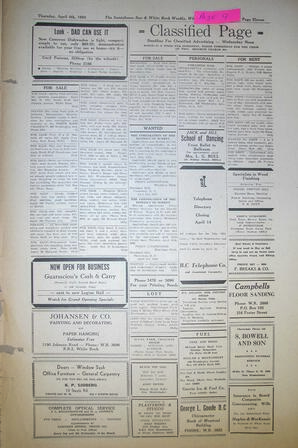 The Semiahmoo Sun and White Rock Weekly, April 06, 1950 (Page 9)