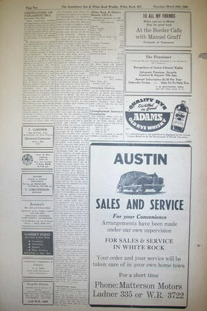 The Semiahmoo Sun and White Rock Weekly, March 30, 1950 (Page 10)