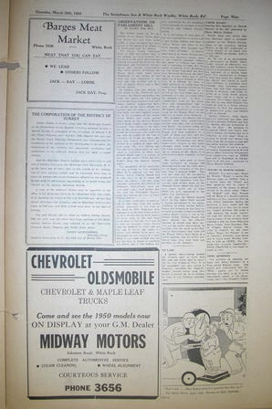 The Semiahmoo Sun and White Rock Weekly, March 30, 1950 (Page 9)