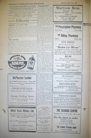 The Semiahmoo Sun and White Rock Weekly, March 23, 1950 (Page 2)