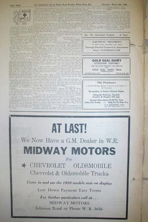 The Semiahmoo Sun and White Rock Weekly, March 09, 1950 (Page 8)