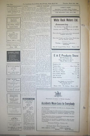 The Semiahmoo Sun and White Rock Weekly, March 09, 1950 (Page 4)
