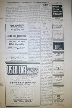 The Semiahmoo Sun and White Rock Weekly, March 02, 1950 (Page 3)