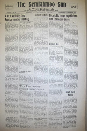 The Semiahmoo Sun and White Rock Weekly, February 23, 1950 (Page 1)