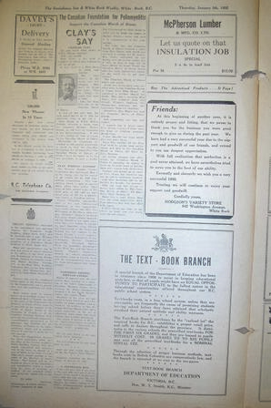 The Semiahmoo Sun and White Rock Weekly, January 05, 1950 (Page 4)