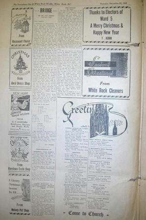 The Semiahmoo Sun and White Rock Weekly, December 22, 1949 (Page 4)