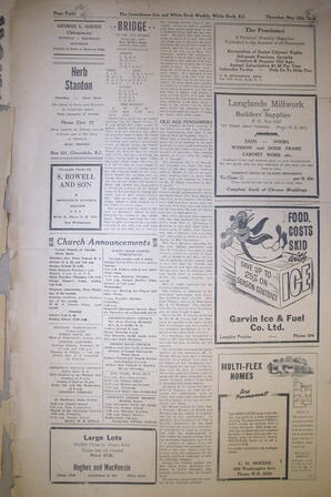 The Semiahmoo Sun and White Rock Weekly, May 12, 1949 (Page 8)