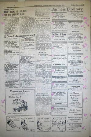 The Semiahmoo Sun and White Rock Weekly, December 31, 1948 (Page 6)