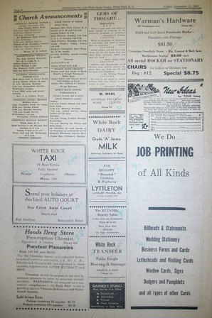 The Semiahmoo Sun and White Rock Weekly, September 12, 1947 (Page 8)