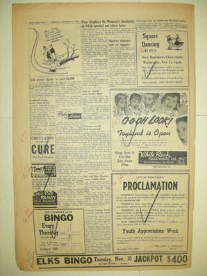 The White Rock Sun, November 05, 1959 (Page 8)