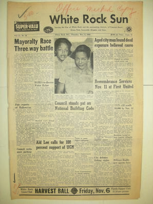 The White Rock Sun, November 05, 1959 (Page 1)