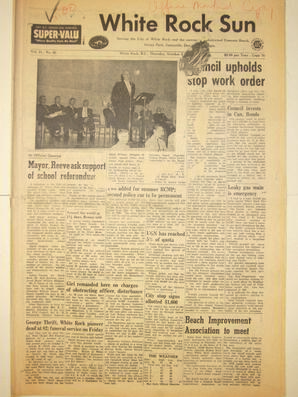 The White Rock Sun, October 08, 1959 (Page 1)
