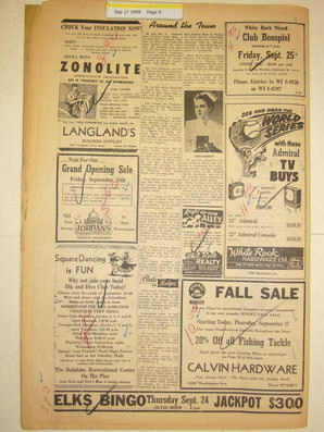 The White Rock Sun, September 17, 1959 (Page 8)