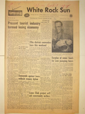 The White Rock Sun, September 10, 1959 (Page 1)