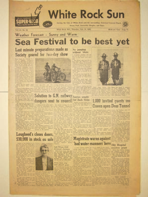 The White Rock Sun, July 16, 1959 (Page 1)