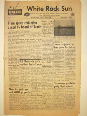The White Rock Sun, June 25, 1959 (Page 1)