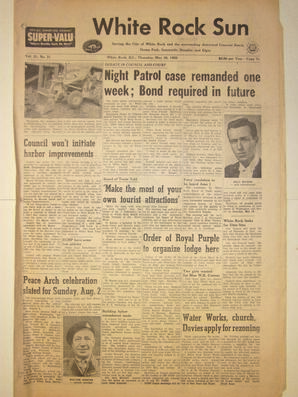The White Rock Sun, May 28, 1959 (Page 1)